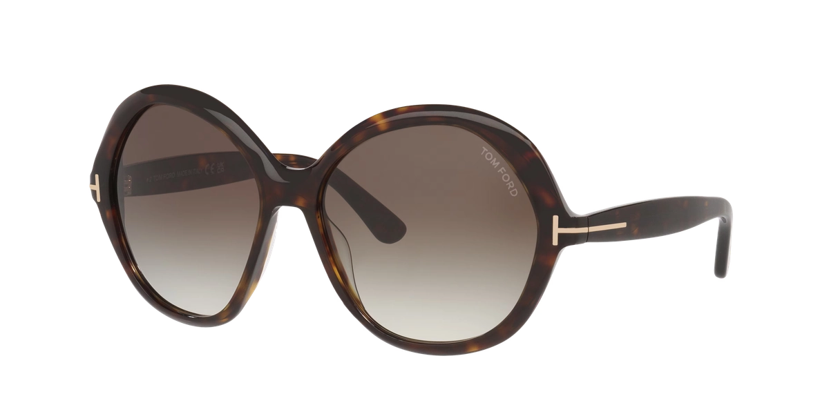 TOM FORD Annabelle-02 Tortoise Black - Women Luxury Sunglasses, Grey Gradient Lens