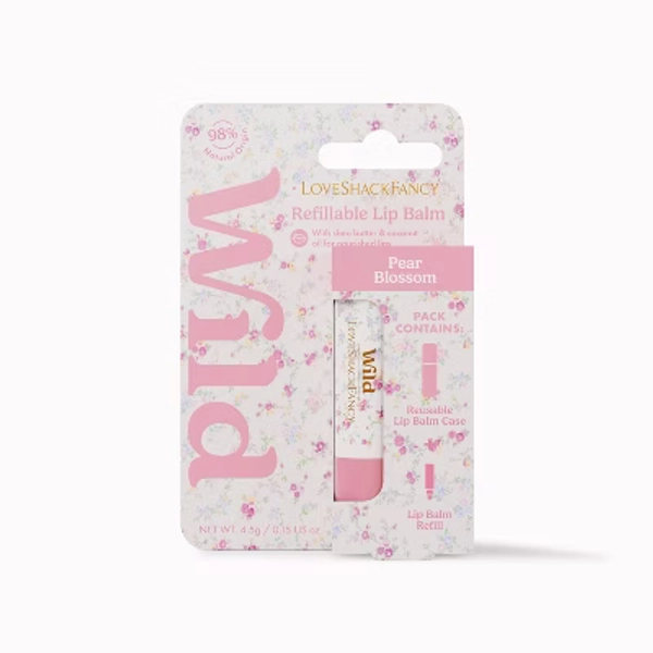 LoveShackFancy x Target – Wild Sunrise Patchwork Lip Starter Confetti Bloom/Sweet Pear & Nectar Lip Balms - 0.15oz