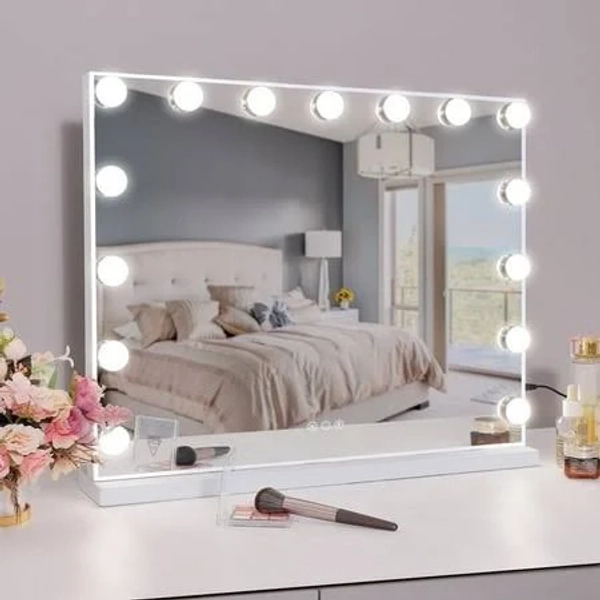 Cooljeen Large Hollywood Vanity Mirror with Lights