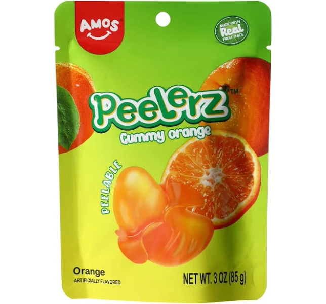 Amos Peelerz Gummy Orange