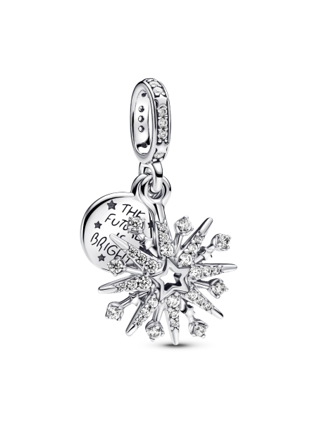 Sparkling Firework Double Dangle Charm