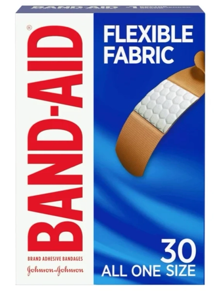 Amazon.com: Band-Aid Brand Flexible Fabric Sterile Adhesive Bandages, Comfortable Cushioned Wound Care & Protection for Minor Cuts, Scrapes & Burns, First Aid, Hurt-Free Comfort Pad, One Size 1x3 In, 100 Count : Health & Household