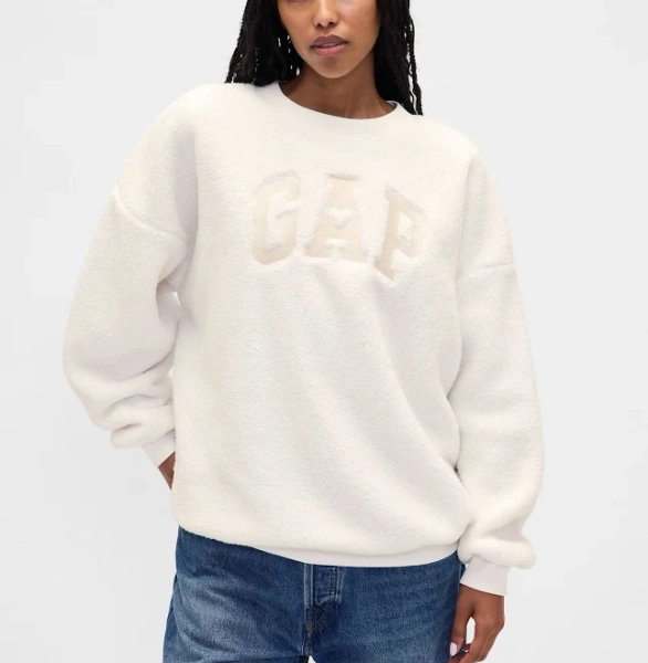 Gap Women's Sherpa Tunic Sweatshirt