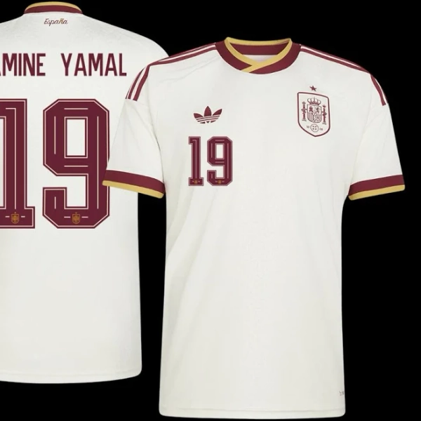 LAMINE YAMAL #19 Spain Away Soccer Jersey World Cup 2026