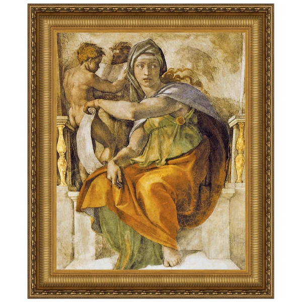 Vault W Artwork The Delphic Sibyl, 1509 by Michelangelo Buonarroti Framed Painting Print | Wayfair