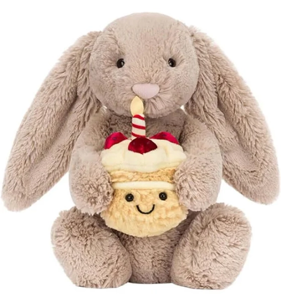 Jellycat Bashful Beige Birthday Bunny