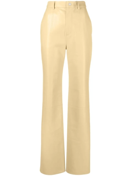 Nanushka pantalon droit à taille haute | M