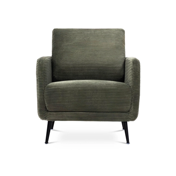 Sicaan DESIGNER-SESSEL Emma aus salbeigrünem Cord