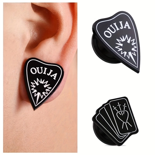 2pcs Acrylic Ear Gauges, Ear Tunnel Stretchers, Body Piercing Jewelry, Stretching Earrings, Ear Gauges For Daily Wear, Minimalist Ear Rings, Gothic Jewelry, Acrylic Ear Plugs, Lightweight Jewelry, Ear Hole Expander, Body Piercing Studs, Body Mod