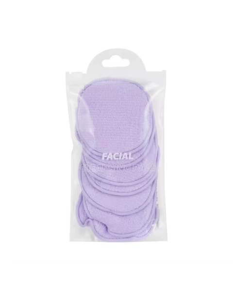 OXX Skincare 7 Pack Reusable Facial Cleansing Pads - Purple - One Size