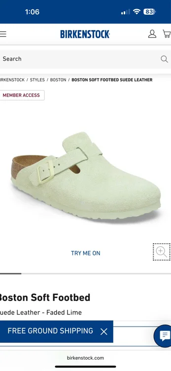 Boston Soft Footbed Suede Leather