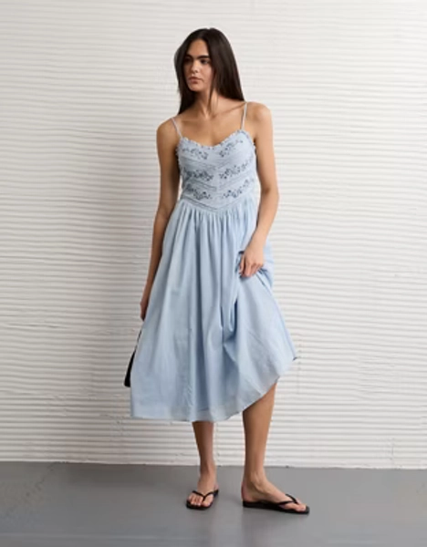 AE Bella Lace Inset Midi Dress