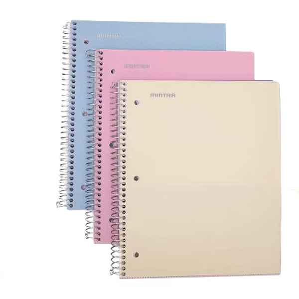 Spiral Durable Notebooks,  (1 Subject) (Spring Pink, Sun Yellow, Arctic Ice, Wide Ruled 3pk)