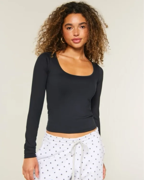 Seamless Fabric Scoop Top