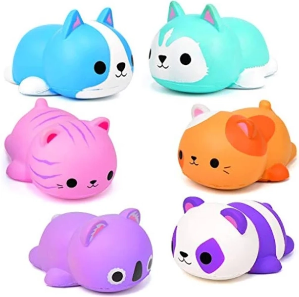 6pcs Jumbo Squishies Slow Rising Squishies Animal Newest Cat Squishy