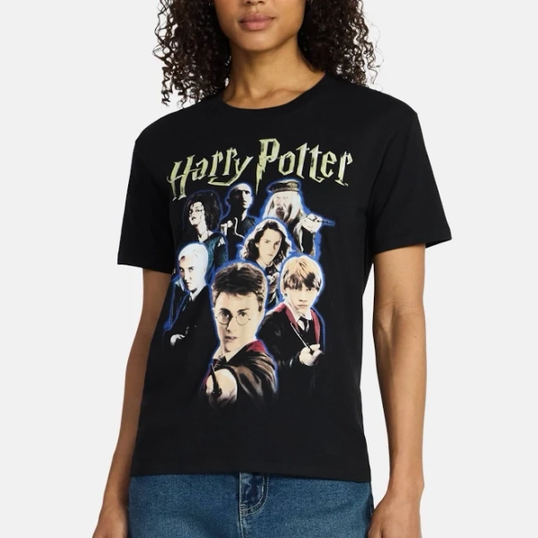 Harry Potter Women's Graphic Tee with Short Sleeves