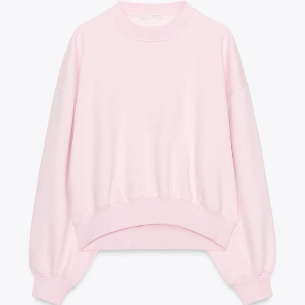 Zara Basic Plush Sweatshirt