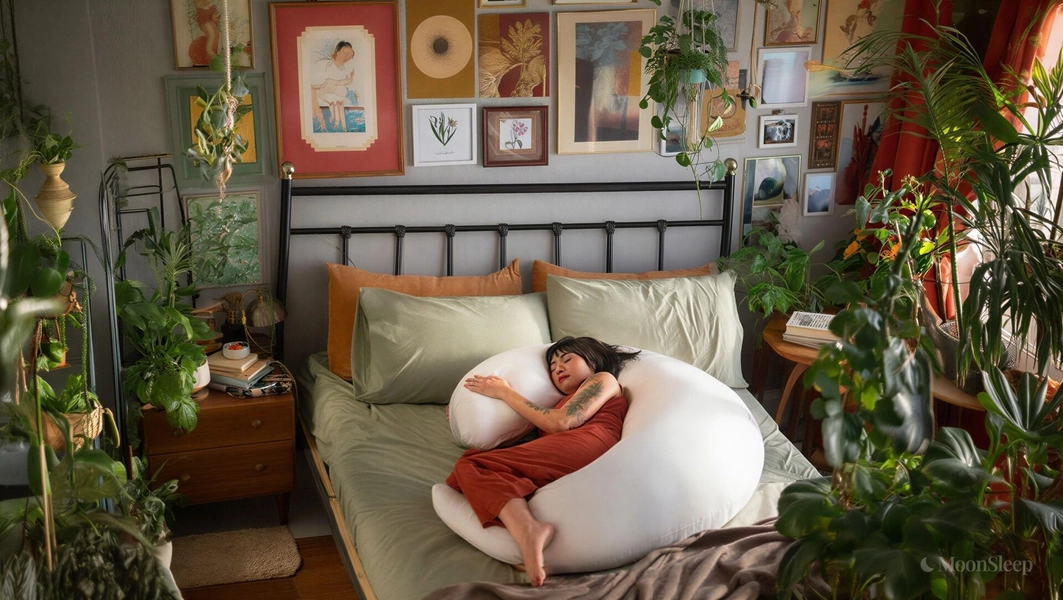 MoonSleep™ | MoonSpoon™: A Body Pillow That Hugs Back