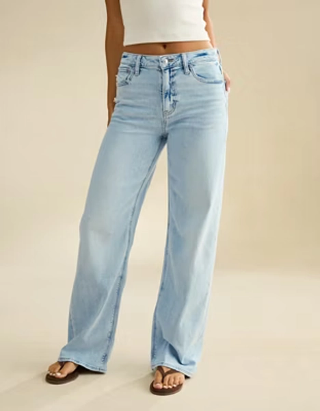 AE Super High-Waisted Baggy Wide-Leg Jean