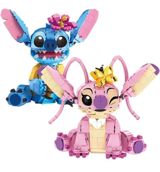 2025 New 784pcs Stitch Angel Compatible 43257 Building Blocks Bricks Stitch Girl Boy Birthday