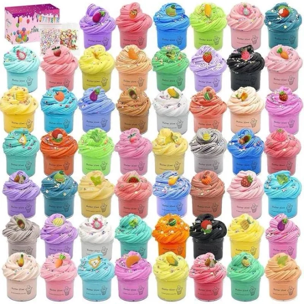 54 Pack B Toy kit, Super Soft and Non-Sticky,Very Suitable Birthday Gifts for Boys and Gir,Party Favors,Stress Relief Toys,Easter Filling Stuffers.