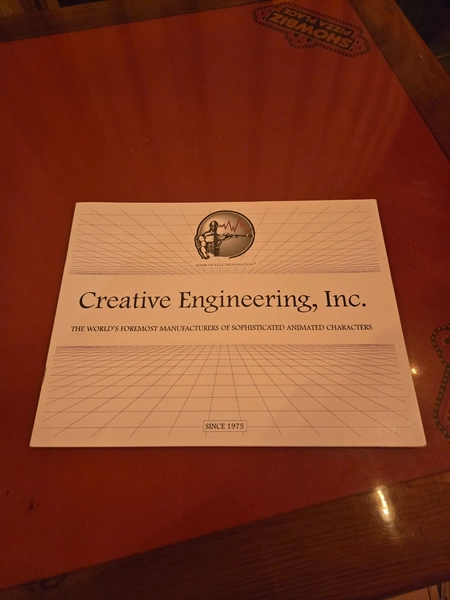 Showbiz Pizza - Creative Engineering 16 page NEW Rockafire Booklet - Original