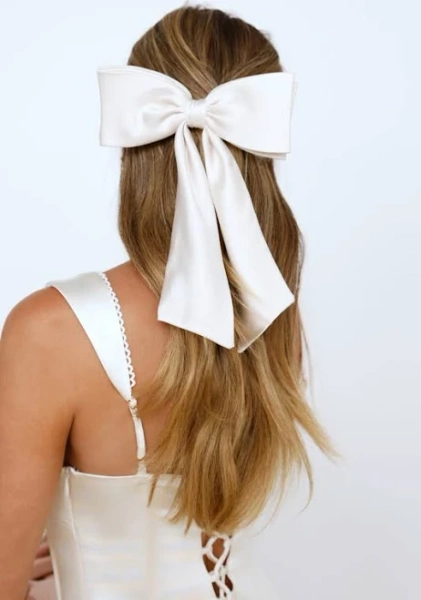 Hello Molly Satin Bow Hair Clip