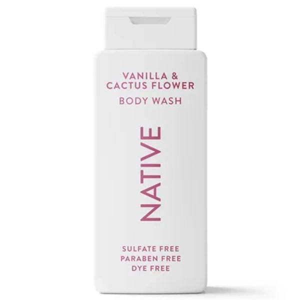 Native Body Wash - Vanilla & Cactus Flower - 18 fl oz
