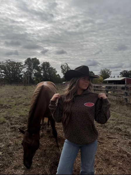 HORSEGIRL CHEETAH HOODIE — HORSE GIRL BRAND