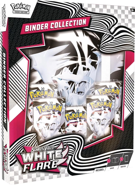 Pokemon Trading Card Games Scarlet & Violet 10.5 White Flare Binder Collection Box - Walmart.com