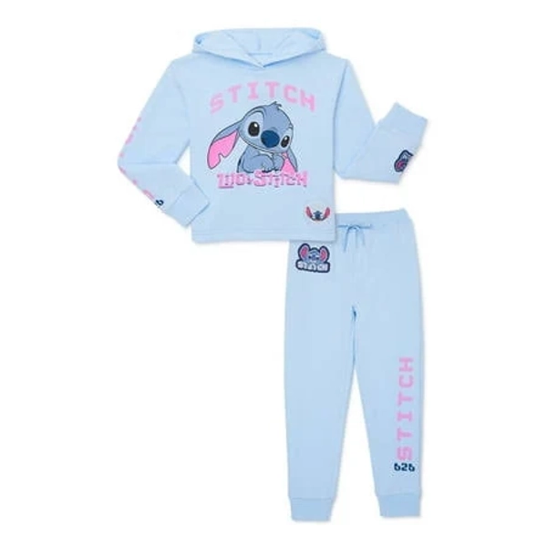 Disney Lilo & Stitch 2-Piece Hoodie and Joggers Outfit Set