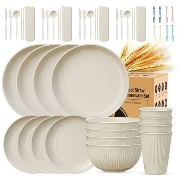 Tinana Wheat Straw Dinnerware Set