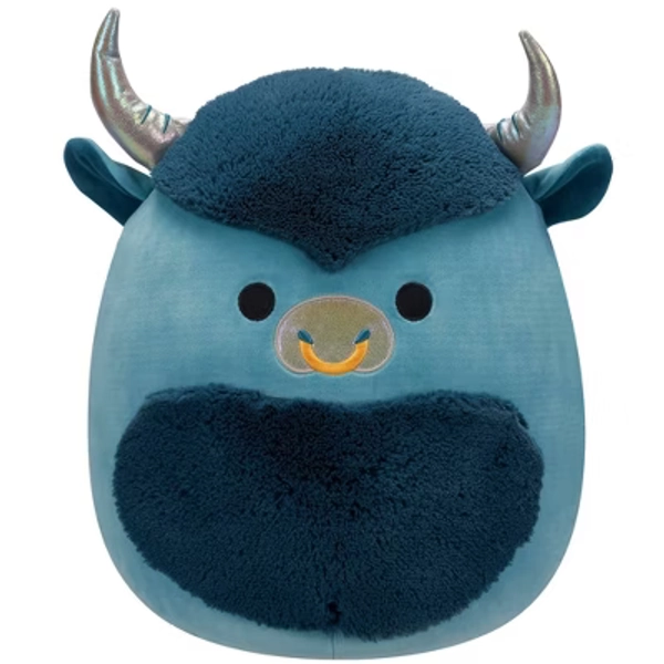 Squishmallows 14" Bison Stuffed Animal: Character Theme, Creative Thinking Focus, Polyester Material