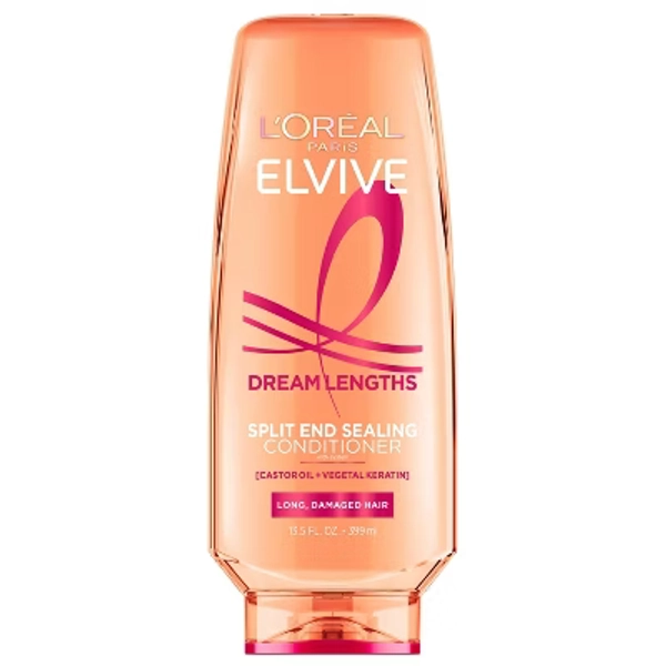 L'Oreal Paris Elvive Dream Lengths Conditioner for Long & Damaged Hair - 13.5 fl oz: Paraben-Free, Contains Vitamin B, Cream Formula