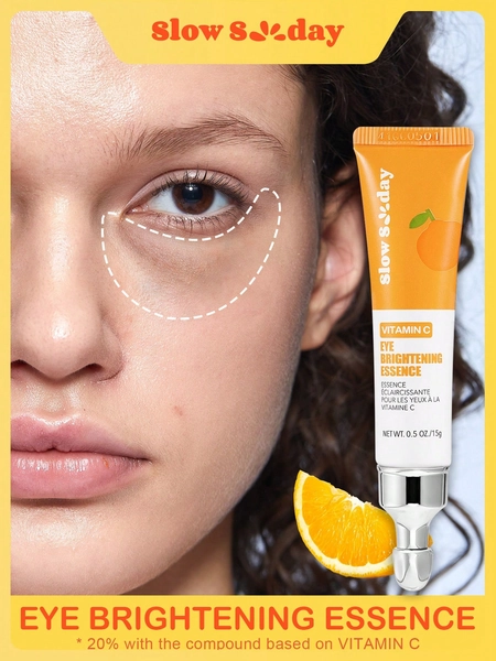 Slow Sunday Vitamin C Eye Brightening Essence, Texture Formulated With Vitamin C, Hyaluronic Acid, Eye Care, For Dark Circles, Skincare, For Valentine'S Day, Valentines Gift, Great Ideas For Party, Gift-Giving, Outdoor Activity, Suitable For Spring Personal Care