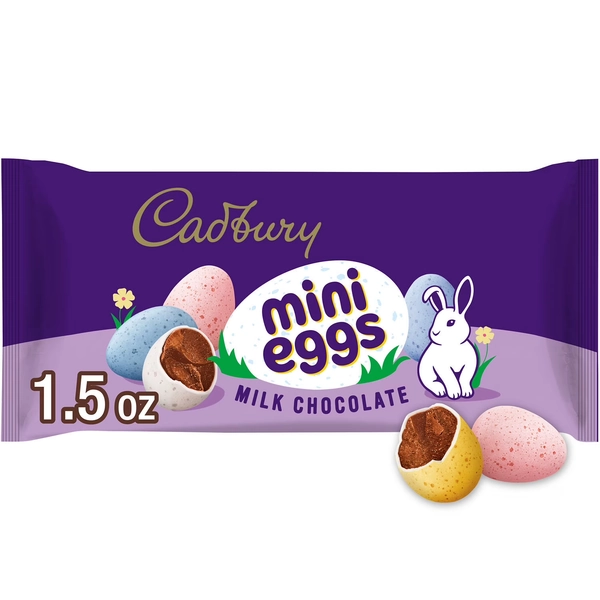CADBURY MINI EGGS Milk Chocolate, Easter Candy Bag, 1.5 oz