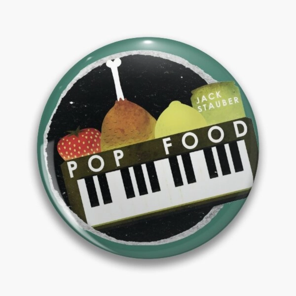 [High-Quality Button Badge] High-Quality 1pc Jack Stauber Pop Food Design Button Badge | 44mm (1.73 inches) Plastic Pin for Bags & Clothing - Unisex Perfect Gift - No Plating