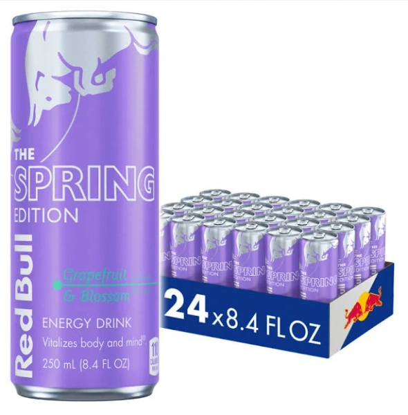 Red Bull Energy Drink Spring Edition Grapefruit