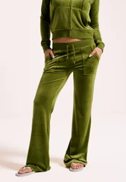 JOGGING LAYLA LOW RISE GOLD HARDWARE - Pantaloni - pesto