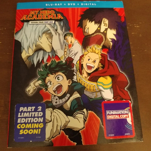My Hero Academia: Season 4 Part 1 Blu-Ray New Sealed (digital maybe expired)