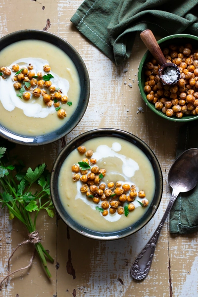 Soupe veloutée poireau pommes de terre 