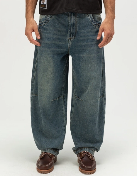 RSQ Mens Skater Baggy Jeans - TINTED DENIM