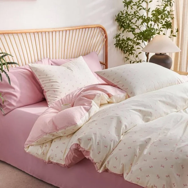 Nayoroom Ultra Soft Bow Pattern Comforter Cover