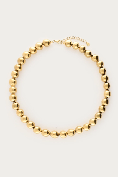 Goudkleurige statement ketting chunky kralen | My Jewellery