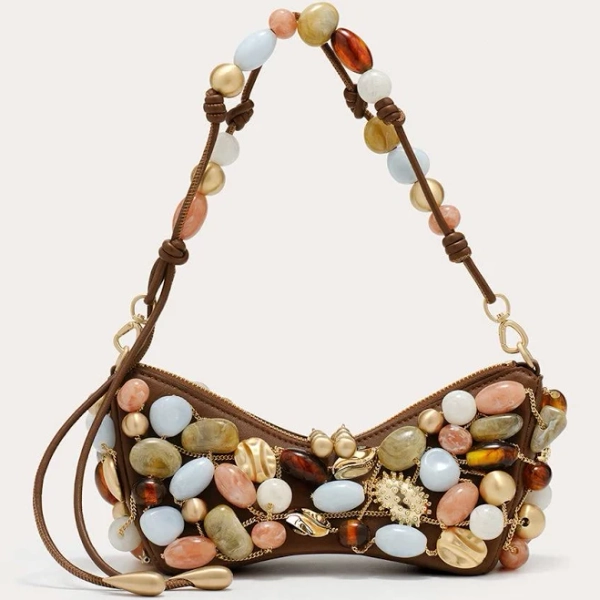 Cult Gaia Mercier Beaded Clutch