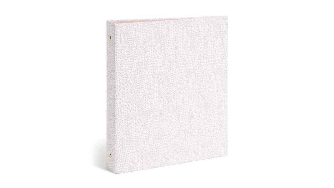 U Brands 1" Binder Sophisticated Speckle: Cute Aesthetic Hard Cover, 200 Sheet Capacity, Light Pink, 2 Pockets | Delivery Near Me - Doordash