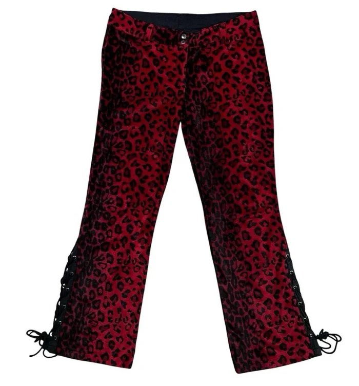 ☆ lip service red leopard pants