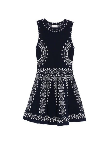 SANDRO embroidered knitted dress | 34