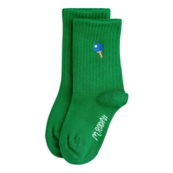 Organic Cotton Ping Pong Socks | Green