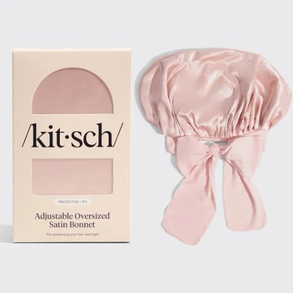Kitsch Adjustable Oversized Satin Bonnet